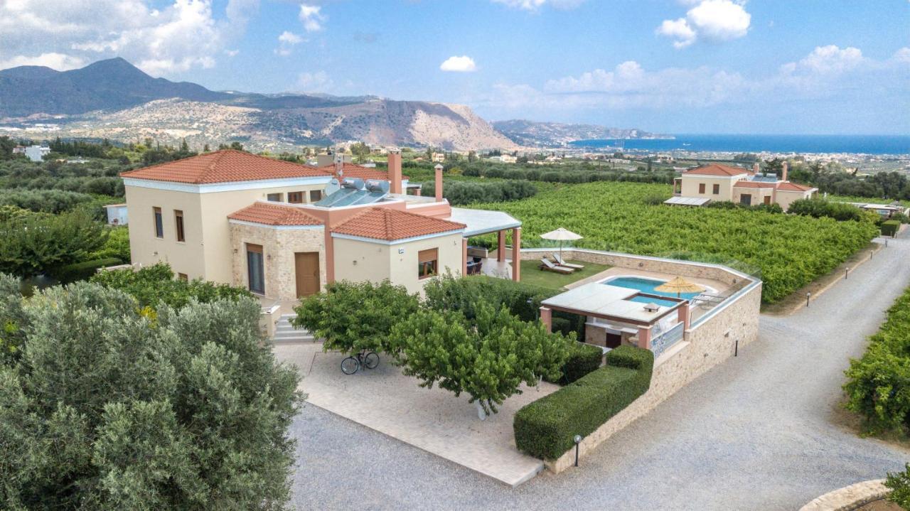 Cretan Vineyard Hill Villa 2 Ano Kalesia 外观 照片